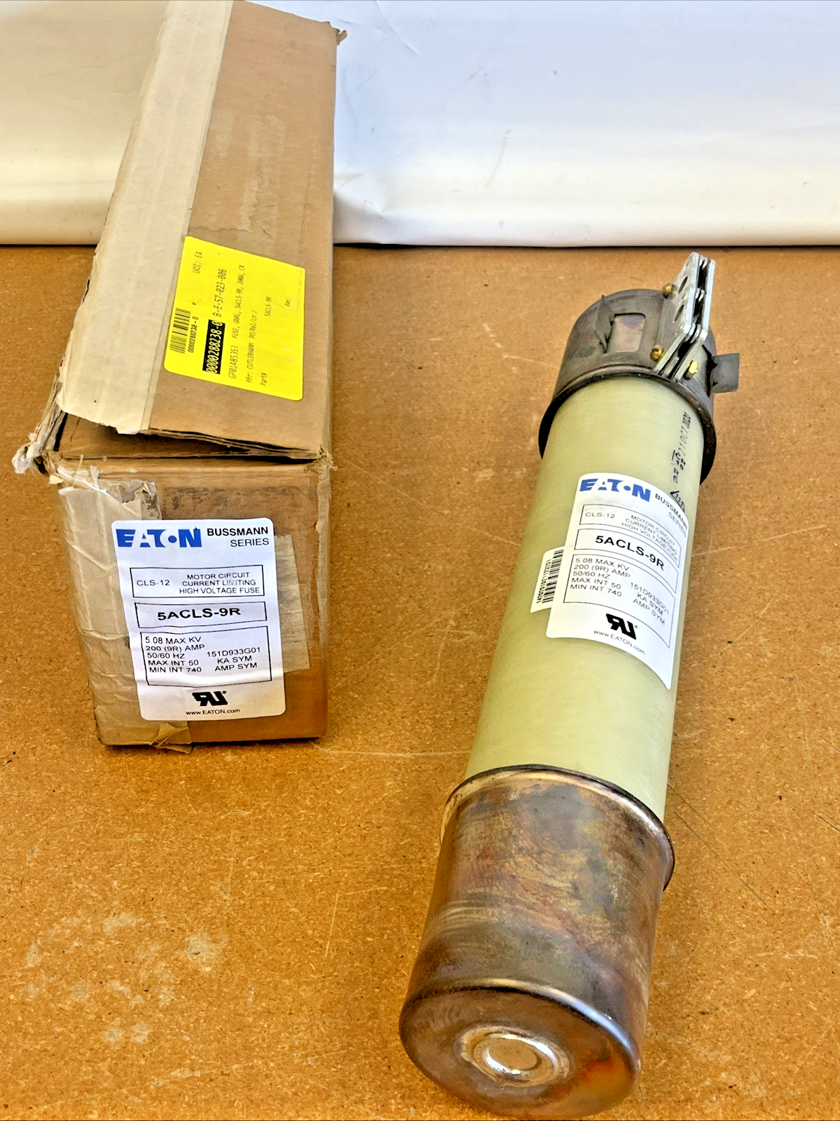 Eaton 5BCLS-9R Hochspannungs-Motorschutzsicherung 5,08 KV 9R 200 A 50/60 Hz