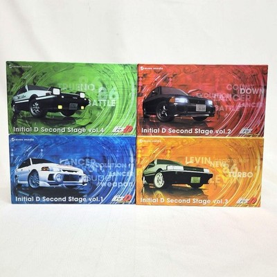 Initial D Second Stage VHS 4 Volume Set Japanese Anime Drift Racing Rare