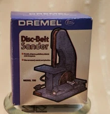 MINIATURE DOLLHOUSE  OR ROOM BOX  DREMEL DISC-BELT SANDER. EMPTY BOX FOR DISPLAY