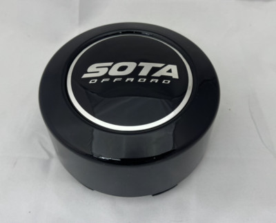SOTA OFFROAD Gloss Shiny Black 8 Lug Wheel Center Cap A608F