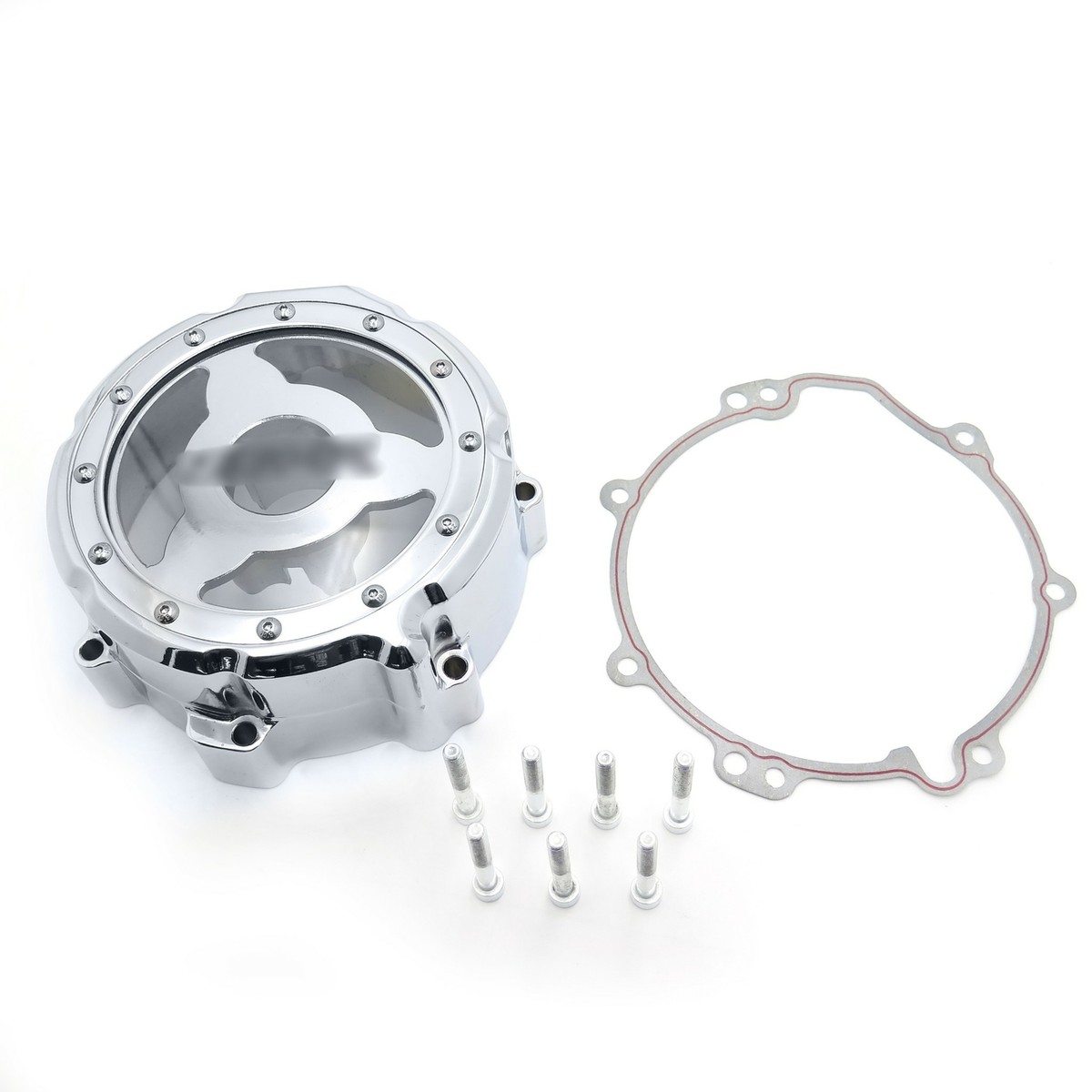 Chrome Left Engine Stator Cover See Through For Kawasaki 2006-2023