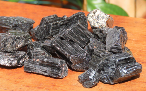 200grams Rough & Raw Natural Black Tourmaline Crystal Pieces - Picture 4 of 6