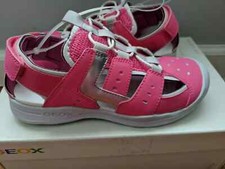 GEOX Pink/Silver Vanniet Sports Sandals Girl Size 3.5 NW/OB 55