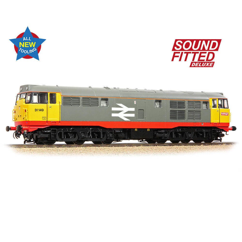 Bachmann 35-821ASFX OO Gauge Class 31/1 31149 BR Railfreight (Red Stripe) DCC SO