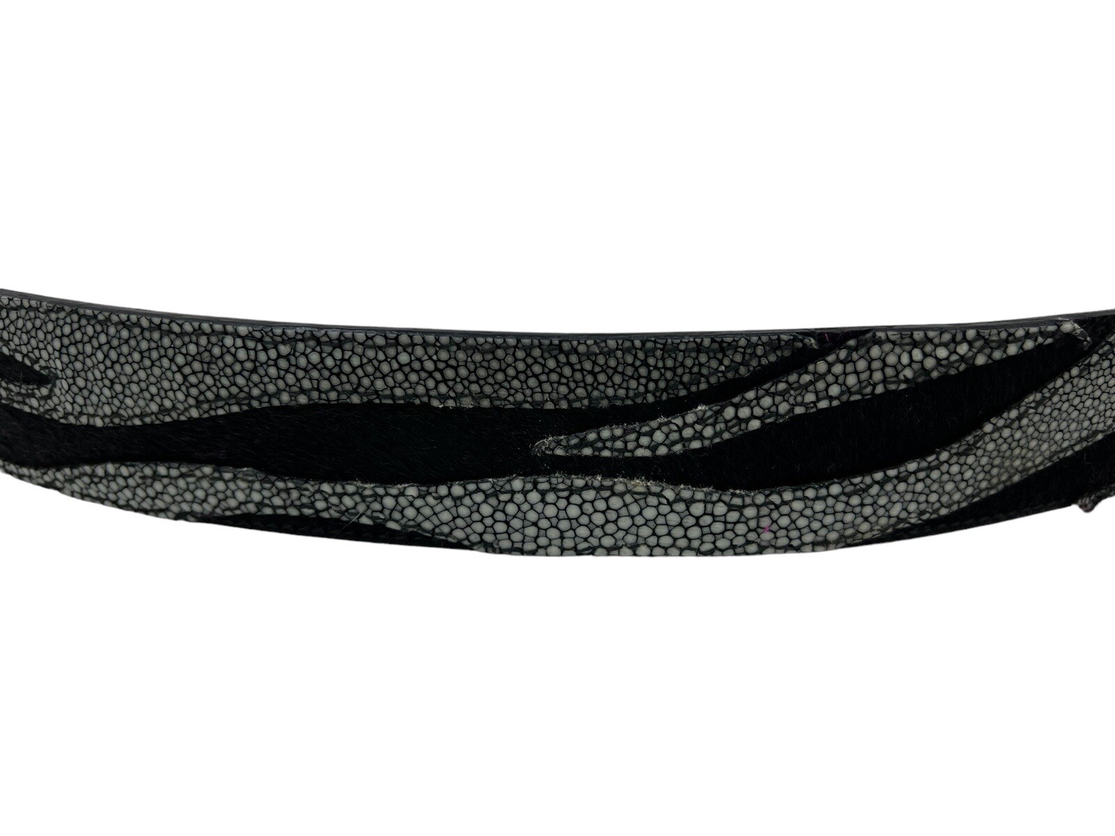 Roberto Cavalli Leather Belt Gray Python Abstract… - image 7