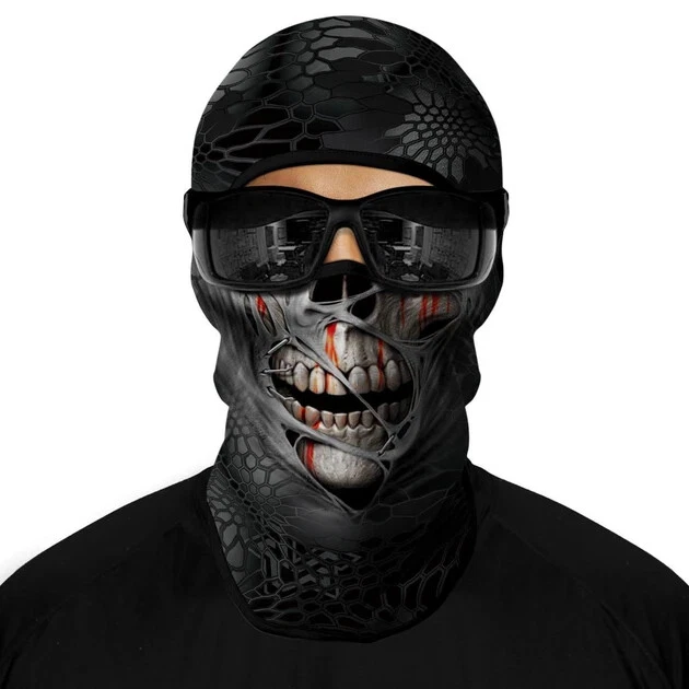 Balaclava with skull print helmet
Opens in a new window or tab