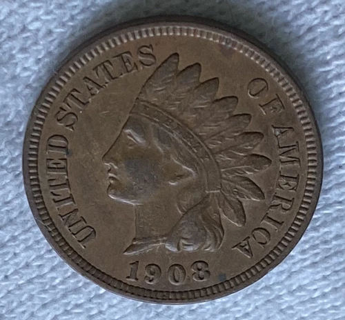1908 Indian Head Cent XF/AU !!NICE Liberty & Diamonds-Great Strike-LOW Mintage!!