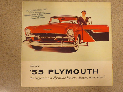 VINTAGE ORIGINAL 1955 PLYMOUTH SALES  BROCHURE