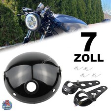 7'' Glänzend Scheinwerfer Gehäuse mit Halterung für LED-Scheinwerferbaugruppe