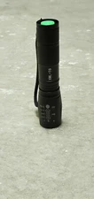 500 Lumens Tactical Flashlight Rechargeable Battery Compatible Black Extendable 