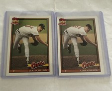 (2) Curt Schilling 1991 Topps #569 Cards