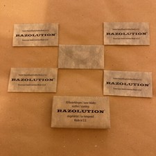 5 Double Edge Razor Blades, Razolution Ice Tempered