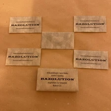 5 Double Edge Razor Blades, Razolution Ice Tempered