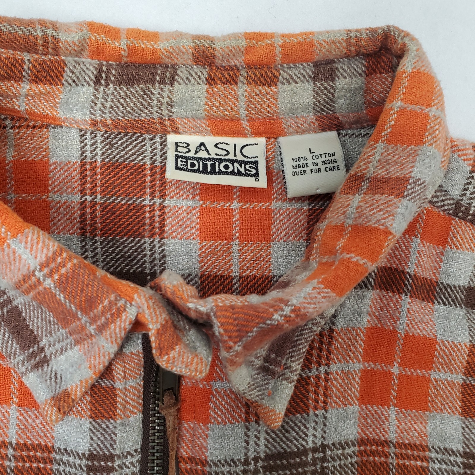 Basic Edition Full Zip Flannel Jacket Womens Size… - image 3