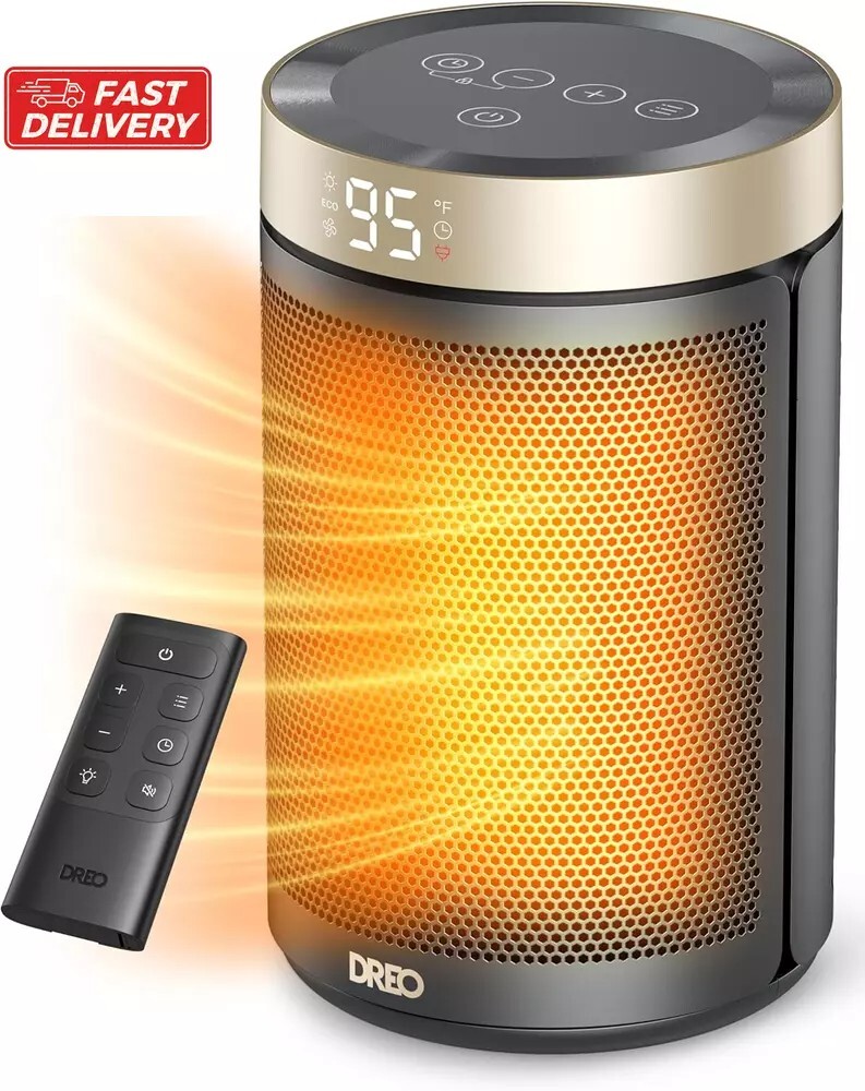 Space Heater, Portable Electric Heaters for Indoor Use with Thermostat and Remot-image
