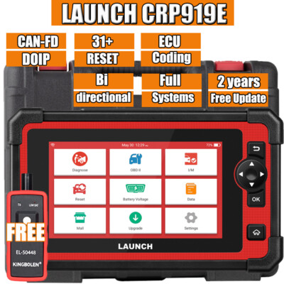 LAUNCH CRP919E Elite Car Diagnostic Scanner Bidirectional Scan Tool ECU Coding
