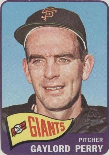 1965 TOPPS BASEBALL CARD GAYLORD PERRY #193 VG RANGE BV $20 (DS