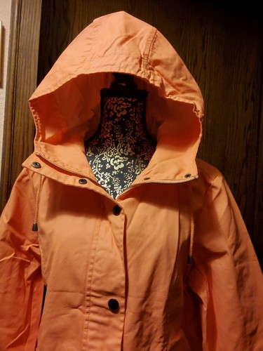 BAUMWOLLJACKE GEWAKST WASSER ABWEIS. ATMUNGSAKTIV MIT KAPUTZE ORANGE GR42/44 - Bild 5 von 8