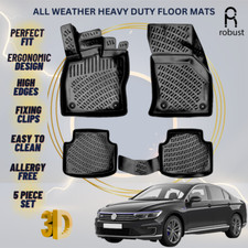 Floor Mats Liners For Vw Volkswagen Passat 2014-2023 All Weather Heavy Duty Rugs