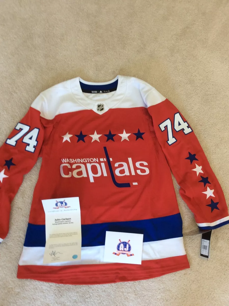 John Carlson Washington Capitals Autographed Signed Retro ALT Adidas Jersey