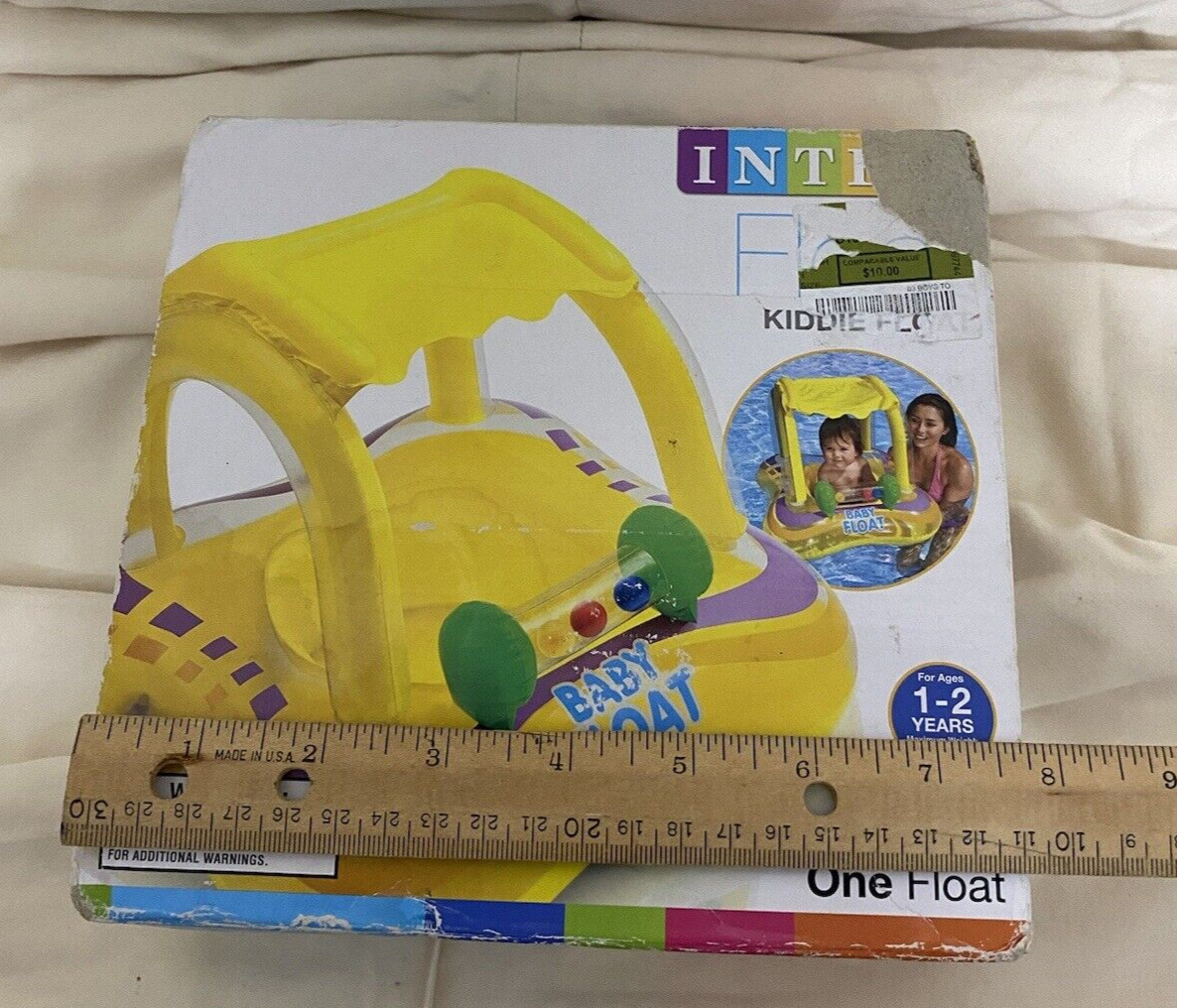 Intex Kiddie Baby Inflatable Float Swimming Pool Raft Seat with Sunshade