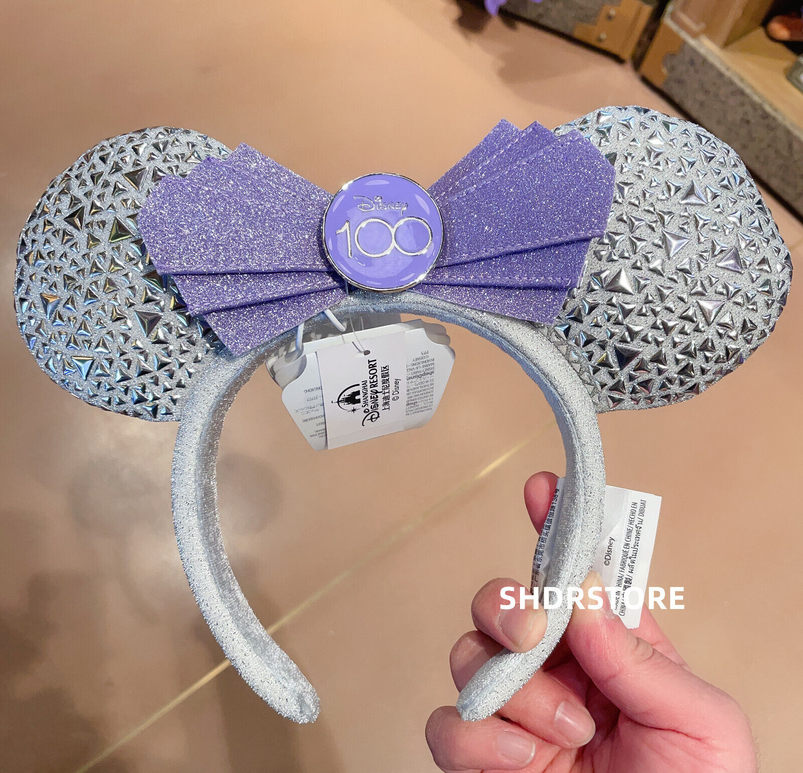 Disney authentic 2023 anniversary 100 years Minnie Mouse Ear headband