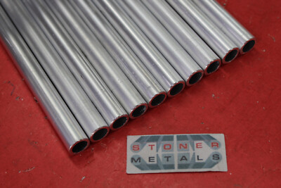 10 Pc 1/2'' OD x .065'' Wall 6061 T6 ALUMINUM Round Tube 12'' long .373 ID Seamless