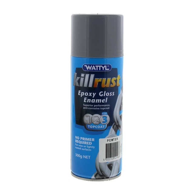 Killrust Gloss Enamel Pewter Aero Spray Paint Can 300g Wattyl Anti Corrosive For Sale Online Ebay