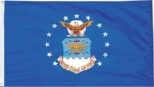 3x5 U.S. Air Force Emblem Double 2 Sided 2-ply Spun Polyester Flag Gift Package