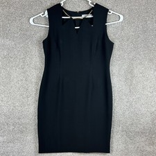 KASPER Dress Womens 19" across, 39.5" long Black Sleeveless Zip Closure