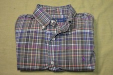 Men's Polo by Ralph Lauren Button Front Shirt Medium Classic Fit