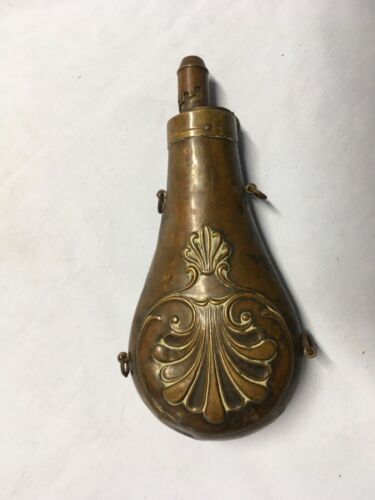 Authentic A M Flask&amp; Cap Co ( imprinted on spout) powder flask.  Civil War