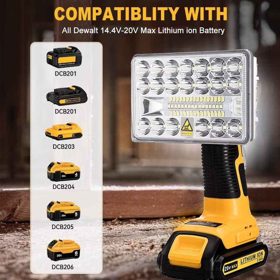 20 V Battery DeWALT DeWALT Work Light LED 20V/60V Li-Ion