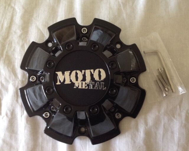 Moto Metal Wheels Gloss Black Custom Wheel Center Caps Set