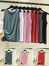 Plus Size Women's Sleeveless Blouse T-Shirt Ladies Summer Tops Cami Vest Tank