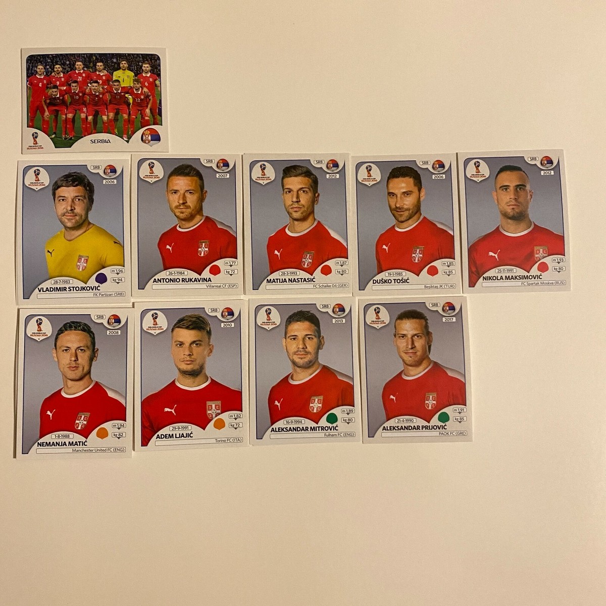 2018 FIFA WORLD CUP Russia Panini STICKERS #413-671 | eBay