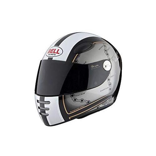 Bell M1 Isle of Man Motorcycle Helmet Black Red Blue 5* Sharp Rating eBay