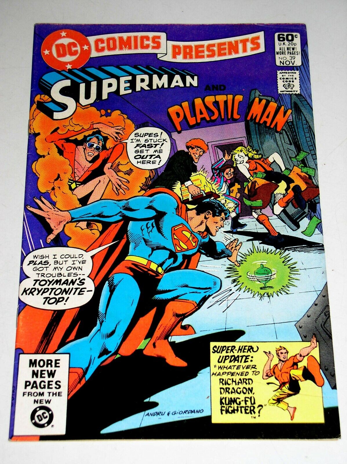 DC COMICS PRESENTS #39 SUPERMAN & PLASTIC MAN