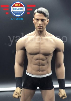 1/6 Captain America Chris Evan Head 6.0 w/ PHICEN M33 Seamless Muscular Body set