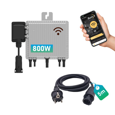 Deye SUN-M80G4-EU-Q0 800W Mikrowechselrichter für Balkonkraftwerke - WLAN, App