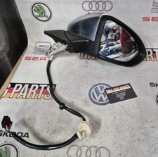 VW GOLF R MK7 2015 ELECTRIC FOLDING HEATED DRIVERS WING MIRROR COLOUR CODE LA7N