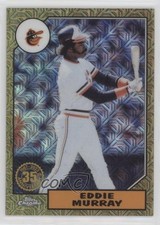 2022 Series 1 1987 Topps Chrome Silver Pack Mojo Gold /50 Eddie Murray HOF 1b3