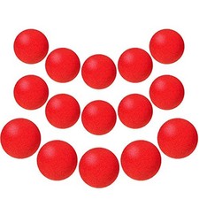 Skylety 20 Pieces Red Sponge Balls Soft Magic 1.4 Inch 1.8 Inch,