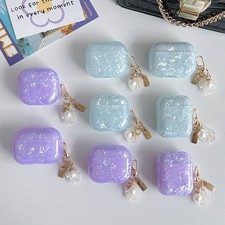 Dreamy Glitter Shell Pearl Case For Apple AirPods Pro 3/Pro 2/4th Pendant Cover