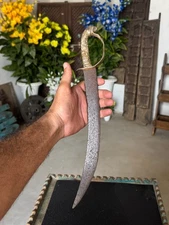 Antique Collectible Old Hand Forged Iron Blade Hunting Dagger Katar Small Sword