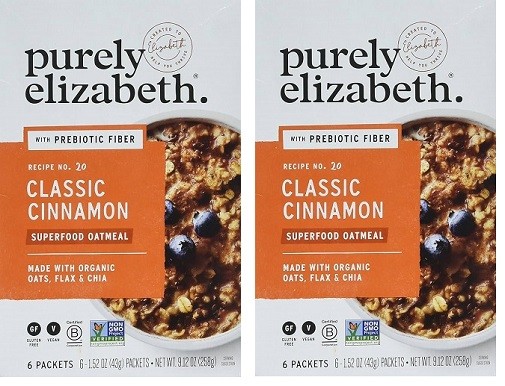 Purely Elizabeth Classic Cinnamon Superfood Oatmeal 2 Pack