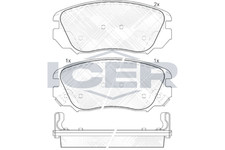 Bremsbelagsatz Vorne Mando-System für Opel Insignia A G09 Country ab 08->