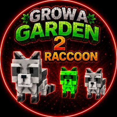 Raccoon - Big/Rainbow/Normal Grow a Garden 2 Seed CHEAP FAST