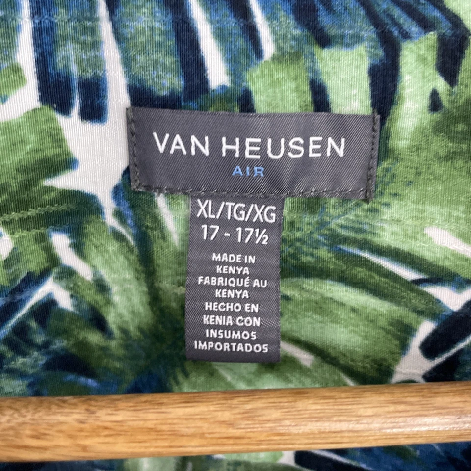 Camisa Hawaiana Van Hueusen Air Para Hombre XL Multicolor Floral Manga Corta Botón Foto 3 de 4