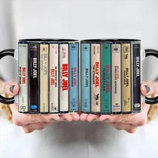 Billy Joel Albums Cassette Retro Collection Accent Mug